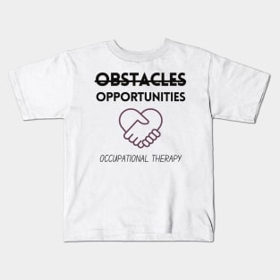 Inspirational Quote T-Shirt, Obstacles Are Opportunities, Celebrate the Wins, Motivational Shirt Kids T-Shirt